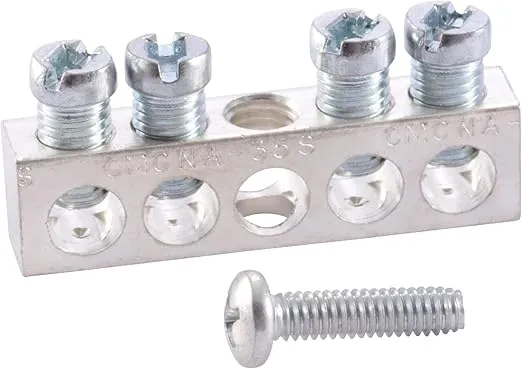 Square D by Schneider Electric PK4GTACP 4 Terminal Ground Bar Kit, Pack of 1, Silver