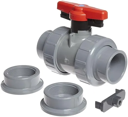 Spears PVC Ball Valve, EPDM Seals, 2" Socket x NPT Female