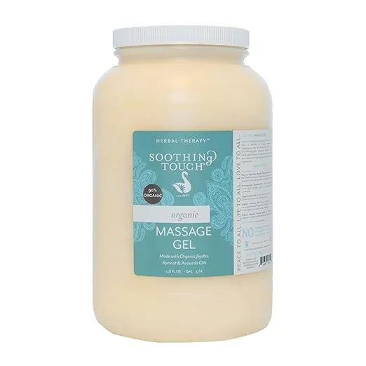 Soothing Touch Organic Massage Gel, Unscented, 128 Ounce
