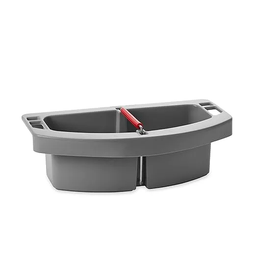 Rubbermaid Commercial BRUTE Maid Caddy compatible with BRUTE® 44 GAL Containers, Gray, for Cleaning Tool Storage for Wipes/Spray Bottles/Brushes/Dustpans/Scrubbers/Gloves