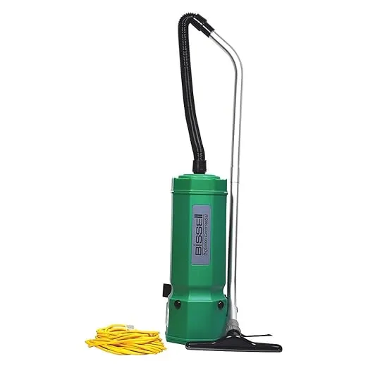 Bissell BigGreen Commercial BG1001 High Filtration Backpack Vacuum, 1375W, 25.5" Height, 10 qt Capacity, Red