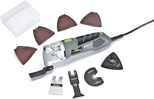 Genesis GMT25T 2.5-Amp Variable Speed Oscillating Tool with Tool-less Blade Change 17-Piece Accessory Set and 2 Year Warranty