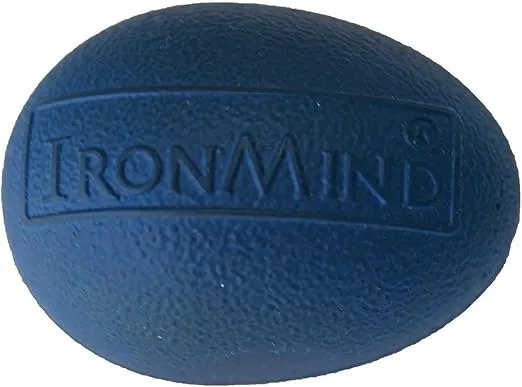 Blue IronMind EGG (firm): Put This Potent Hand Strengthening, Stress Reduction and Active Rest Tool in the Palm of Your Hand