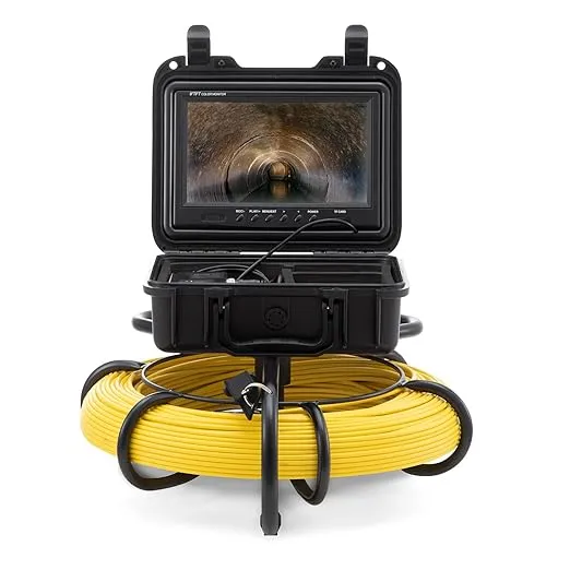 VEVOR Sewer Camera, 300 ft/91.5 m, 9" Screen Pipeline Inspection Camera with DVR Function, Waterproof IP68 Camera w/12 Adjustable LEDs, w/a 16 GB SD Card for Sewer Line, Home, Duct Drain Pipe Plumbing