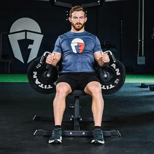 Titan Fitness Plate-Loaded Deltoid and Shoulder Press Machine, 700 LB Capacity, Upper Body Strength Training for Chest Back Shoulders Pecs Delts