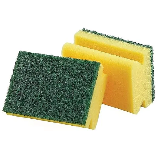 Libman Commercial 64 Sponge Scrubbers, 4" x 3", Synthetic (Pack of 6)
