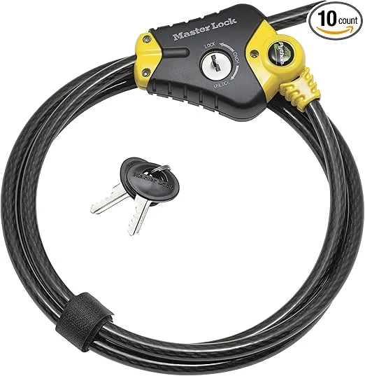 Master Lock 8413XDPF 6' Python Adjustable Padlock & Cable