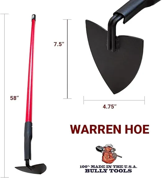 Bully Tools 92354 12-Gauge Warren Hoe with Fiberglass Handle