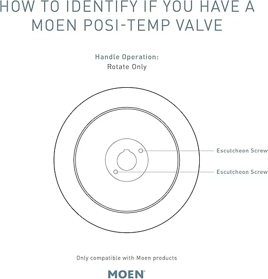 Moen Rough-In Brass Posi-Temp Pressure Balancing Cycling 4-Port Tub and Shower Valve with Stops, 1/2-Inch CC, 2570