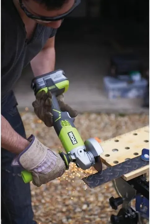 Ryobi 5133001903 R18AG-0 One+ Cordless Angle Grinder Angled