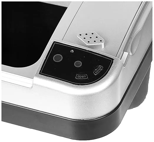 iTouchless 4 Gallon Sensor Trash Can with Odor Filter and Fragrance, Touchless Automatic Stainless Steel Waste Bin, Perfect for Office and Bathroom