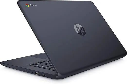 HP Chromebook 14-inch-Laptop-with 180-Degree-Hinge, Full HD Screen, AMD Dual-Core A4-9120-Processor, 4 GB SDRAM, 32 GB eMMC Storage, Chrome OS (14-db0080nr, Ink Blue)