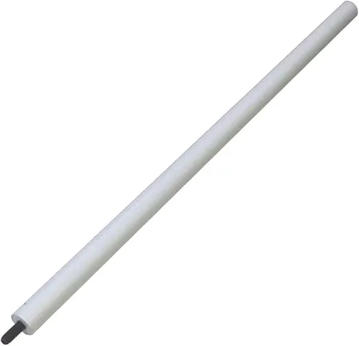 ALZO Extension Rod 16 Inch Long with 1/4 x 20 Thread Hole and 1/4 x 20 Screw End - White