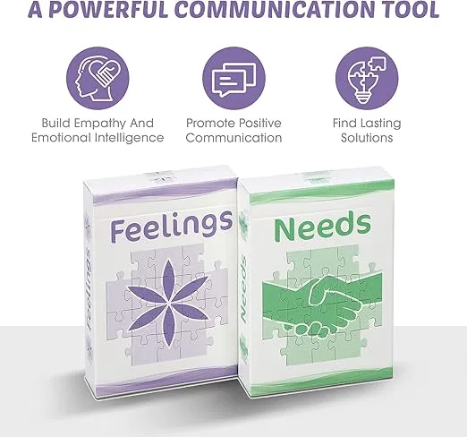 The Empathy Set: Powerful Communication Tool (Feelings and Needs Flash Cards) for Empathy and Emotional Intelligence