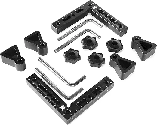 WEN 4.5-Inch 90-Degree Precision Positioning Squares and Setup Blocks with Laser-Etched Scales (ME900L)
