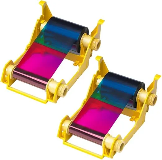 Zebra 2pack-800033-340 True Colours iSeries High-Capacity YMCKO Color Ribbon for ZXP Series 3 Card Printers. Replaces Zebra 800033-340. 560 Total Prints.