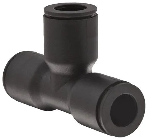 Legris 3104 56 00 Nylon Push-to-Connect Fitting, Union Tee, 1/4" Tube OD