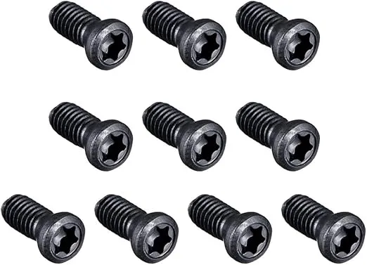 uxcell M4x10mm Torx Screws for Replaces Carbide Insert CNC Lathe Tool 12.9 Grade Carbon Steel 10pcs