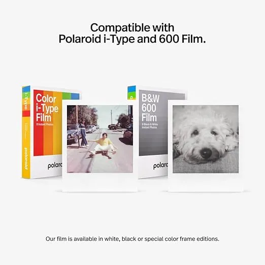 Polaroid Now+ 2nd Generation I-Type Instant Film Bluetooth Connected App Controlled Camera - Black (9076)