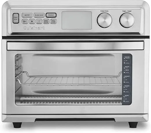 Cuisinart TOA-95 Digital AirFryer Toaster Oven, Premium 1800-Watt Oven with Digital Display and Controls – Extra-Large Capacity, Intuitive Programming and Adjustable Temperature, Stainless Steel