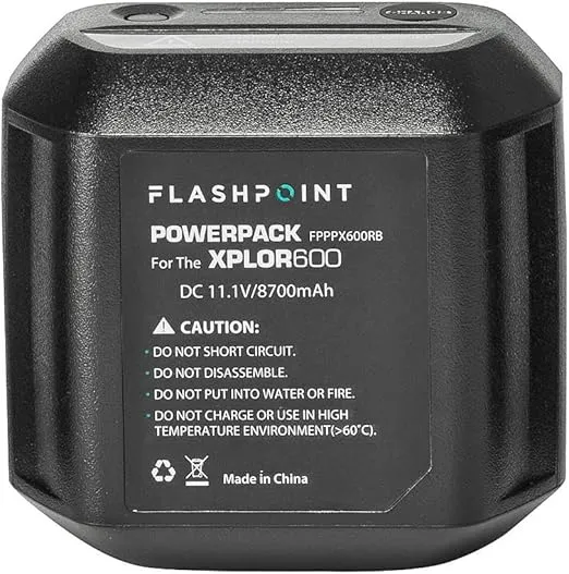 Flashpoint Battery Power Pack Unit for The XPLOR 600 Series Monolight (WB87)