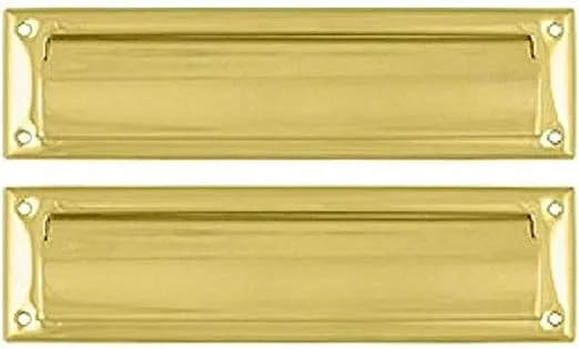 Deltana MS212CR003 13 1/8-Inch Mail Slot with Solid Brass Interior Flap