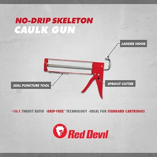 Red Devil 3984 Professional No-Drip Caulking Gun