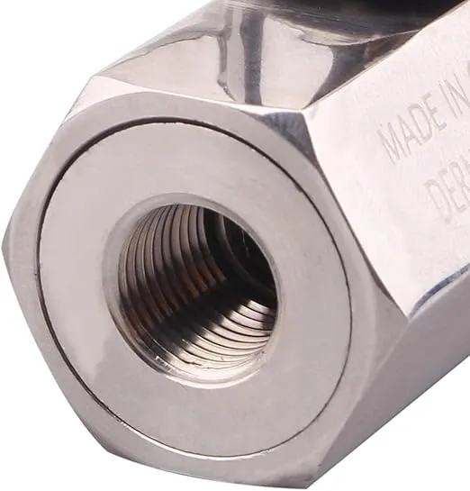 DERNORD 1/8 inch Stainless Mini Ball Valve NPT Female x Male Thread SUS316