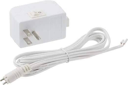 WAC Lighting EN-1260-P-AR-WT Electronic Transformer, 120V - 12V 60W Max, White