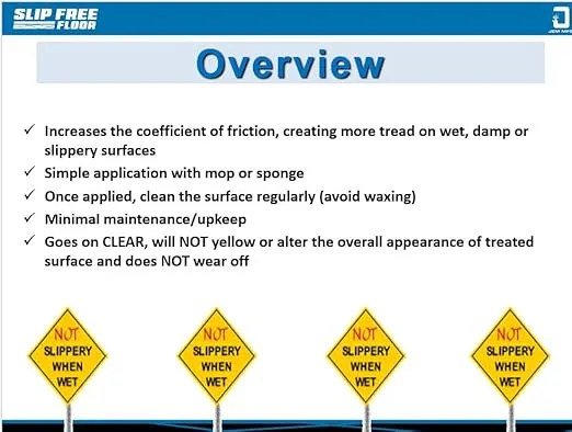 SlipFree Anti-Slip Floor Treatment - 1 Gallon