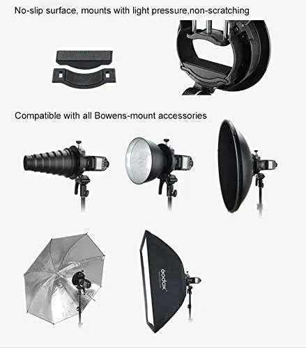 Godox S2 S-Type Speedlite Bracket Bowens Mount Holder for Godox V1 AD200Pro AD400Pro AD200 V860II TT685 TT600 TT350 Flash Strobe Speedlight