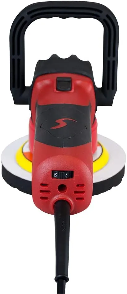 Shurhold 3100 Dual Action Polisher Buffer, Car Buffer and Boat Polishing Machine with Standard Side Handle and 20ft Long Power Cord, 2,500-6,500 OPM,Red,black