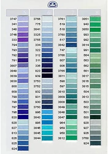 DMC 117-935 6 Strand Embroidery Cotton Floss, Dark Avocado Green, 8.7-Yard
