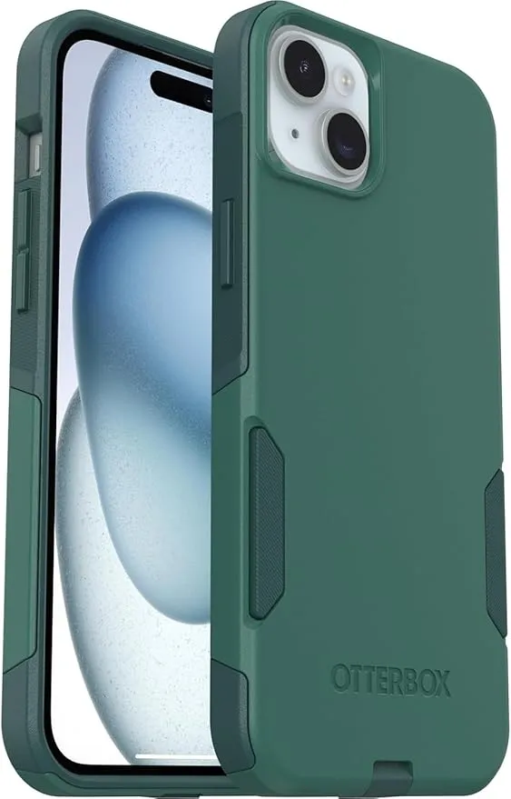 OtterBox iPhone 15 Plus & iPhone 14 Plus (Only) - Commuter Series Case - Get Your Greens - Slim & Tough - Pocket-Friendly - with Port Protection - Non-Retail Packaging