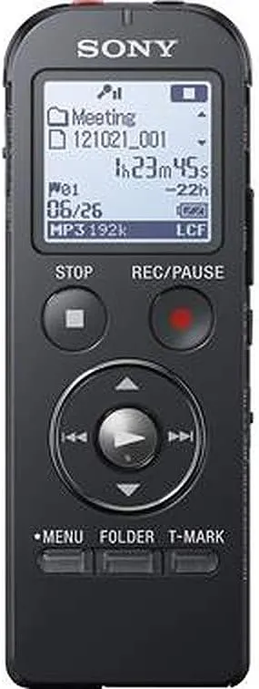 Sony ICD-UX533BLK Digital Voice Recorder - Black