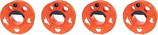 Bayco KW-130 Cord Storage Reel with Center Spin Handle, 150-Feet (Fоur Paсk)