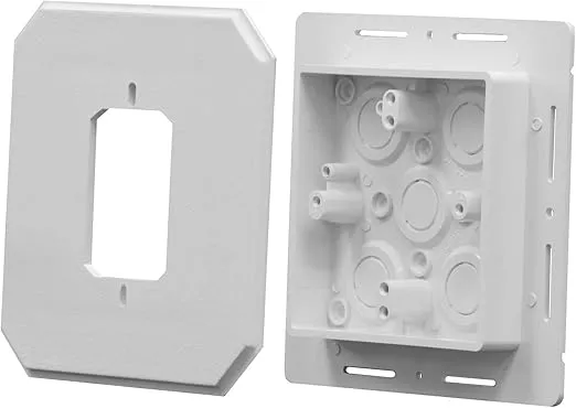 ARLINGTON INDUSTRIES 8081F Arlington Universal Siding Box Kit with Flange, 6.5 X 6.5 X 0.895 in. -613241, 6.5" x 6.5" x 0.89"