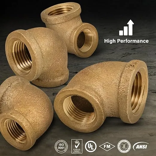Everflow CSSM1121 1-1/2 in. x 1/2 in. No Lead 90-Degree Reducing Elbow with Female Threaded Ends, Brass Construction, Higher Corrosion Resistance Economical & Easy to Install, 5