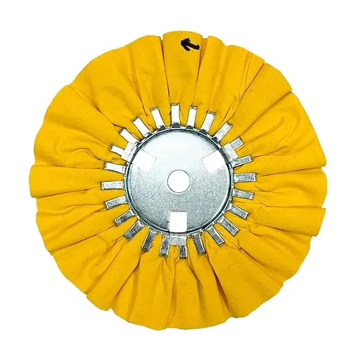 Renegade Products Buffing Wheel 10" Dia X 5/8 Arbor 16 Ply Yellow Treat for Polishing Aluminum and Stainless