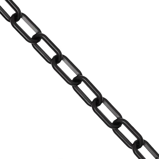 Stockroom Plus 100 Foot Black Plastic Chain Safety Barrier for Crowd Control, Queue Line, Concerts, Parking (1.5-Inch Links)