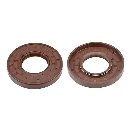 uxcell Oil Seal 35mm Inner Dia 72mm OD 10mm Thick Fluorine Rubber Double Lip Seals 2Pcs