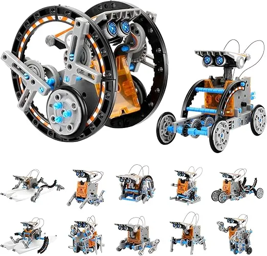 Sillbird 12in1 STEM Solar Robot Toys for Boys Age 8-12, Educational Science Building Toy Kits for Kids, Gifts for Boys and Girls Aged 8+ Years Old