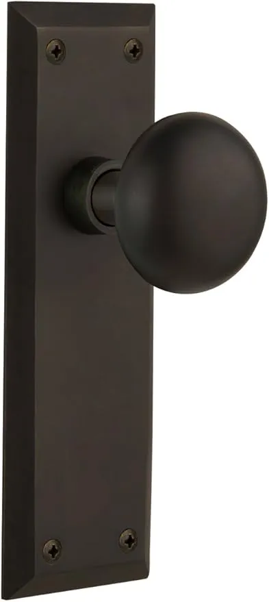 Nostalgic Warehouse New York Door Knob with Plate