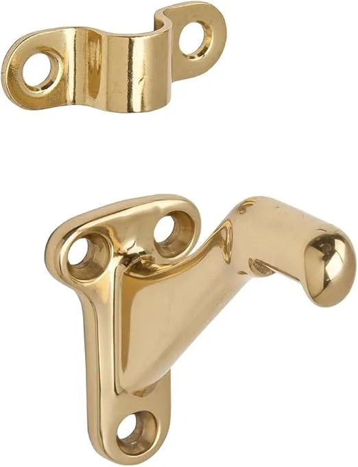 Ives by Schlage 059A3 Hand Rail Bracket Brass, 2-1/4 in L x 1-3/8 in W