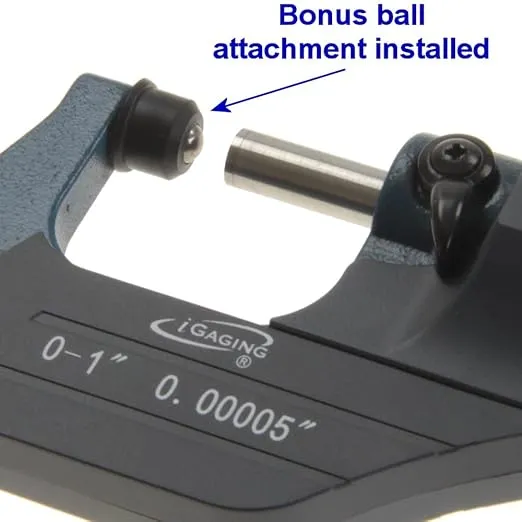 iGaging Digital Micrometer w Data Output 0-1"/0.00005"/0.001mm