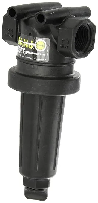Banjo LST100-80 Polypropylene T-Strainer, 80 Mesh, 1" NPT Female