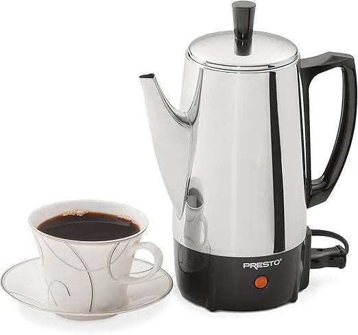 Presto 02822 6-Cup Stainless-Steel Coffee Percolator