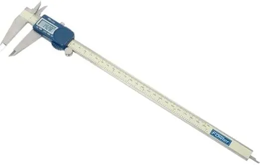 Fowler B228406 Fowler 54-101-300-1 Xtra-Value Cal 0-12 in. & 300 mm Large Easy-Read Display Stainless Digital Caliper