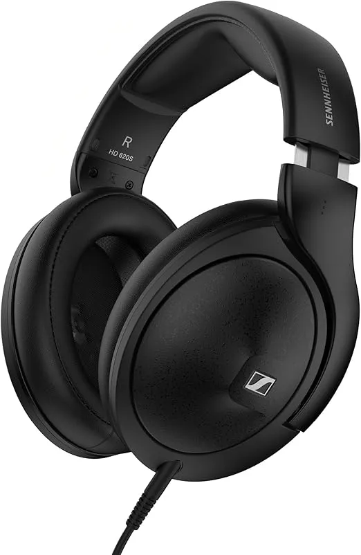 Sennheiser HD 620S Closed-Back Headphones - Premium Audiophile Stereo Sound with Speaker-Like Spatial Imaging and Optimized Surround for Immersive Listening - Wired, Black