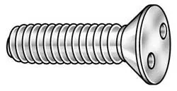 #8-32 x 1/2" Flat Head Spanner Tamper Resistant Screw, 25 pk.